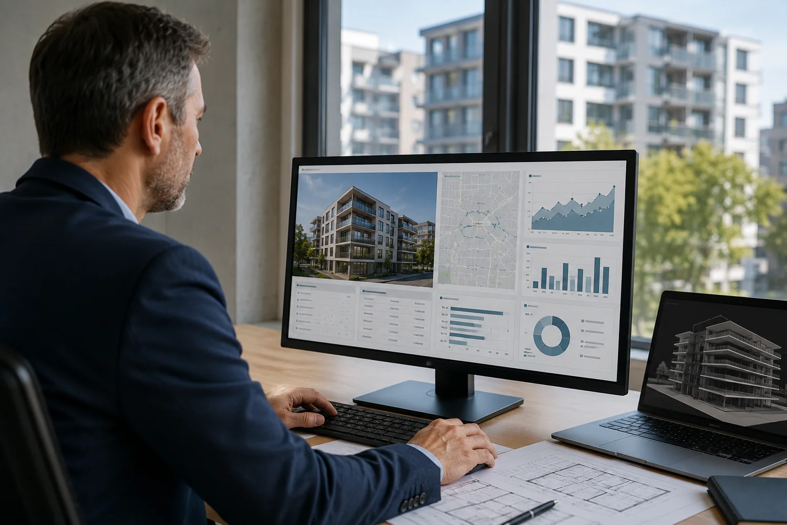 Documentación, planos, vivienda y calculadora para una tasación y valoración inmobiliaria